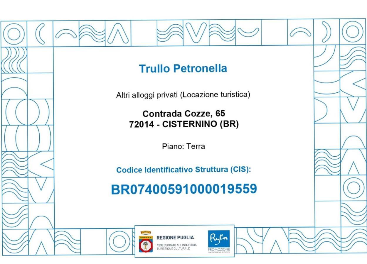 Vila Trullo Petronella Cisternino Exteriér fotografie